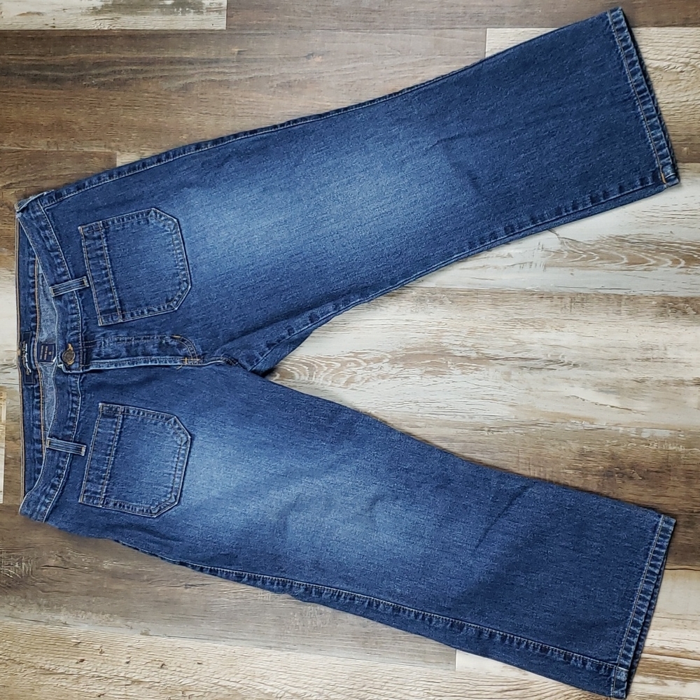 Abercrombi & Fitch Vintage Button Fly High Rise Jean Capri Size 10